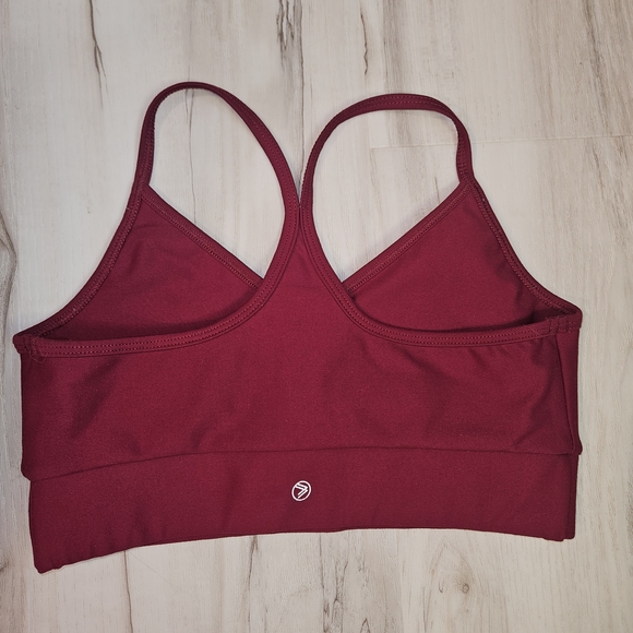 Savvi Addy Sports Bra Red Women's Medium (Tag Worn) Low Impact Racerback - Picture 3 of 9